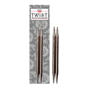 ChiaoGoo 10cm (4') TWIST Red Lace Interchangeable Tips