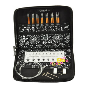 ChiaoGoo 13cm (5') SPIN Bamboo SMALL Interchangeable Needle Set
