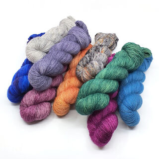 Stratus Fingering 4ply Merino Singles - Purple Sprouting