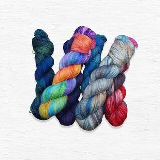 Twinkle Fingering 4ply (Merino/Nylon/Stellina) - Purple Sprouting