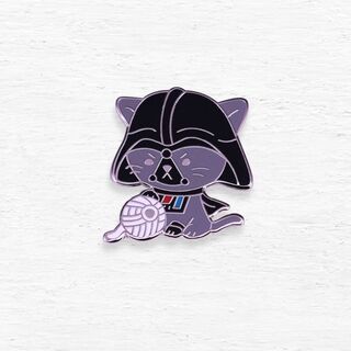 Darth Vader Cat Enamel Pin
