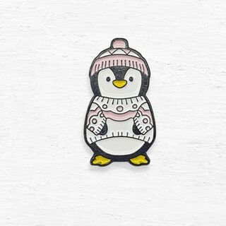 Penguin in Sweater Enamel Pin