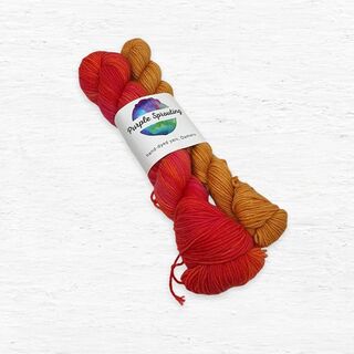 Coral Sparks and Holiday Gold Sock Set