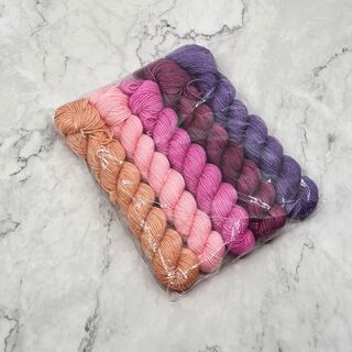 5 x 20g Mini Skein Kit - Set 10 on 4ply Bluefaced Leicester