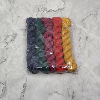 5 x 20g Mini Skein Set - Set 14 on 4ply Supernova