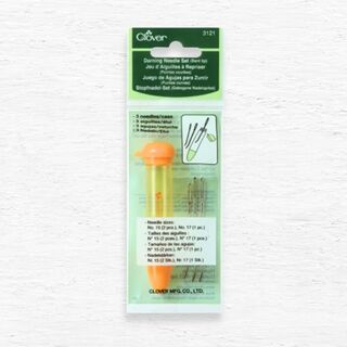 Clover Darning Needle Set - Orange (Bent Tip)
